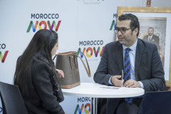 4.-En-el-stand-de-Marruecos.-Yassine-EL-AHYANI-head-of-Emerging-Industries-and-Other-Sectors-Department-AMDIE